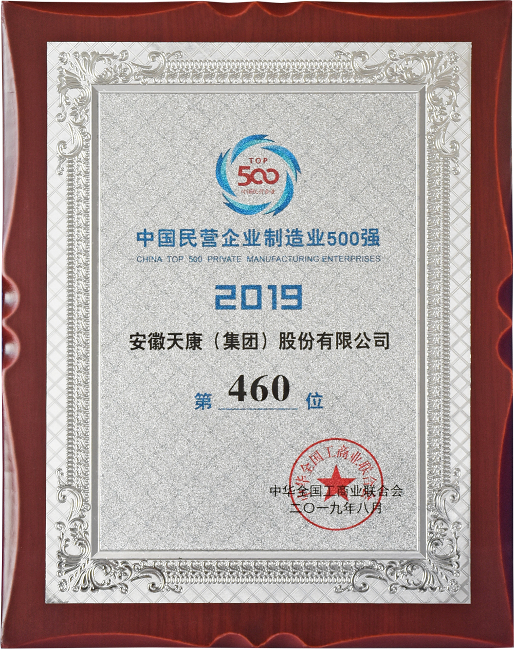 中國民營企業(yè)制造500強(qiáng)